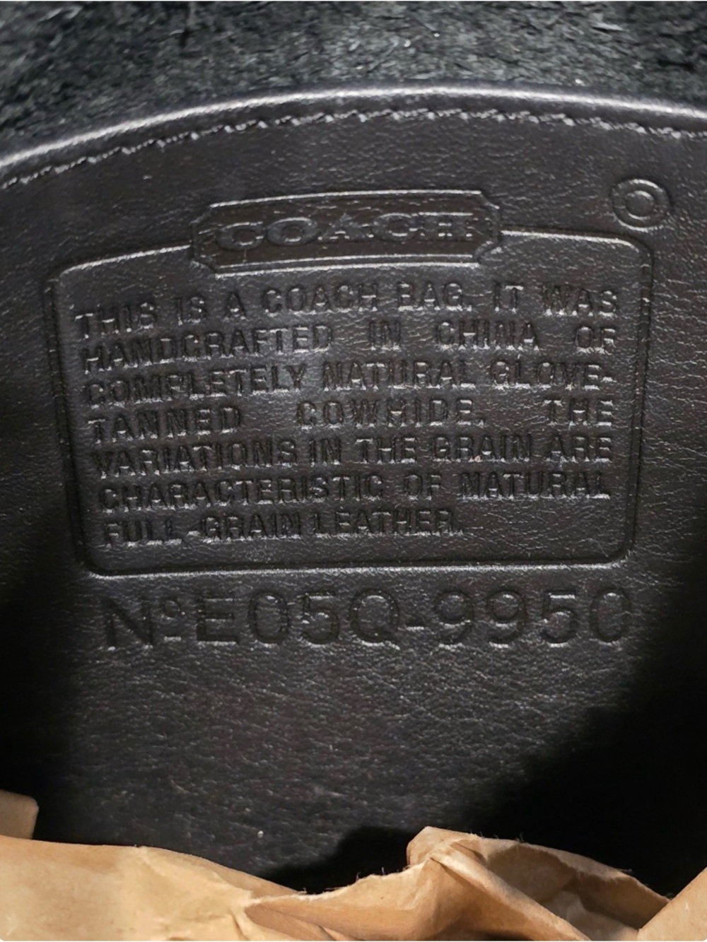 Vintage Coach Janice’s Legacy shoulder bag Black Glove Tanned Leather 9950 - Picture 2 of 16